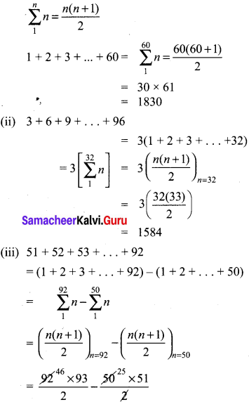 Samacheer Kalvi 10th Maths Chapter 2 Numbers and Sequences Ex 2.9 1