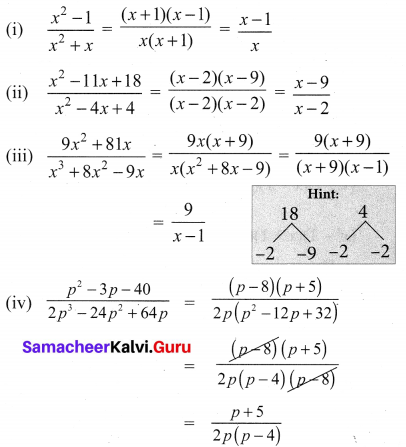 Samacheer Kalvi 10th Maths Chapter 3 Algebra Ex 3.4 3