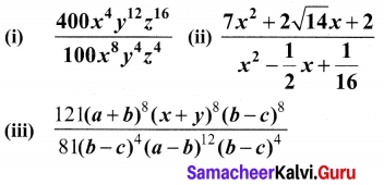 Samacheer Kalvi 10th Maths Chapter 3 Algebra Ex 3.7 1