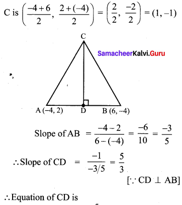 Samacheer Kalvi 10th Maths Chapter 5 Coordinate Geometry Ex 5.4 14