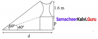 Samacheer Kalvi 10th Maths Chapter 6 Trigonometry Ex 6.2 8