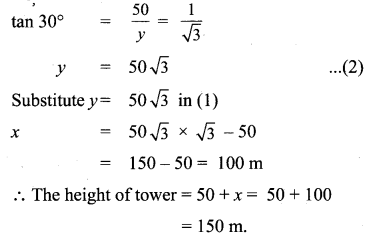 Samacheer Kalvi 10th Maths Chapter 6 Trigonometry Ex 6.4 8