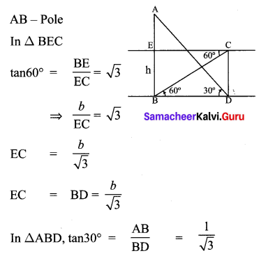 Samacheer Kalvi 10th Maths Chapter 6 Trigonometry Ex 6.5 61