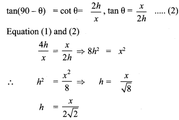 Samacheer Kalvi 10th Maths Chapter 6 Trigonometry Ex 6.5 72