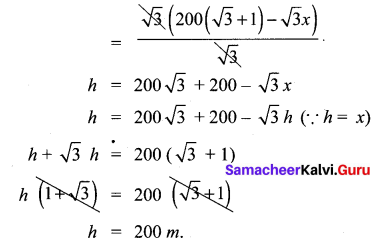 Samacheer Kalvi 10th Maths Chapter 6 Trigonometry Unit Exercise 6 16