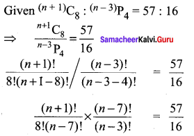Samacheer Kalvi 11th Maths Solutions Chapter 4 Combinatorics and Mathematical Induction Ex 4.3 7