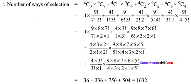 Samacheer Kalvi 11th Maths Solutions Chapter 4 Combinatorics and Mathematical Induction Ex 4.3 86