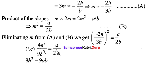 Samacheer Kalvi 11th Maths Solutions Chapter 6 Two Dimensional Analytical Geometry Ex 6.4 40