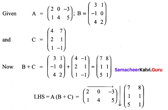 Samacheer Kalvi 11th Maths Solutions Chapter 7 Matrices and Determinants Ex 7.1 27