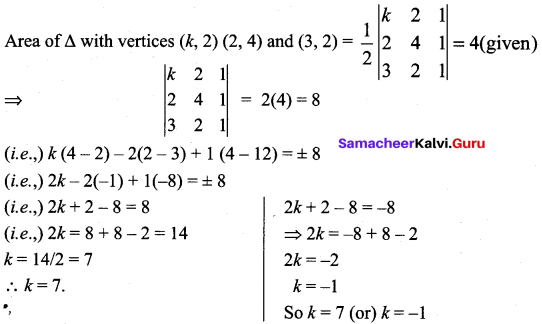 Samacheer Kalvi 11th Maths Solutions Chapter 7 Matrices and Determinants Ex 7.4 3