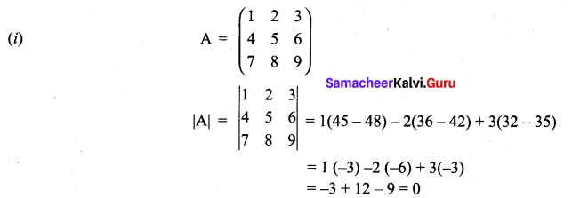 Samacheer Kalvi 11th Maths Solutions Chapter 7 Matrices and Determinants Ex 7.4 5