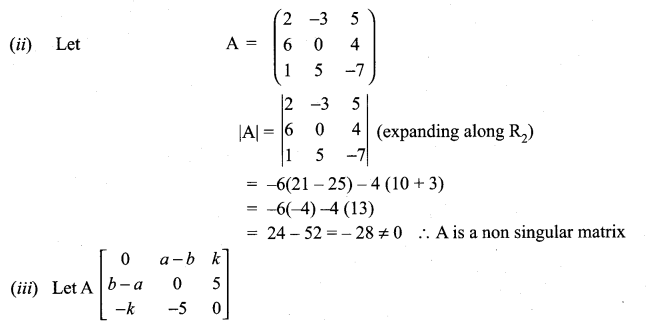 Samacheer Kalvi 11th Maths Solutions Chapter 7 Matrices and Determinants Ex 7.4 6