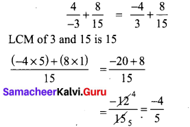 Samacheer Kalvi 8th Maths Term 1 Chapter 1 Rational Numbers Additional Questions 5