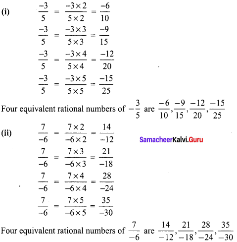 Samacheer Kalvi 8th Maths Term 1 Chapter 1 Rational Numbers Ex 1.1 3