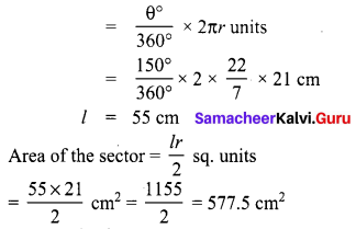 Samacheer Kalvi 8th Maths Term 1 Chapter 2 Measurements Additional Questions 2