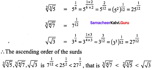 Samacheer Kalvi 9th Maths Chapter 2 Real Numbers Ex 2.6 6