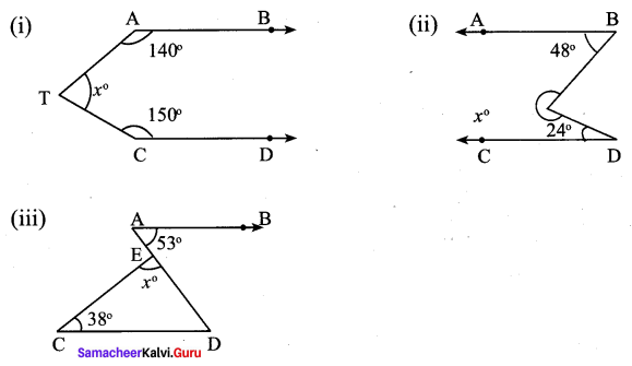 Samacheer Kalvi 9th Maths Chapter 4 Geometry Ex 4.1 1