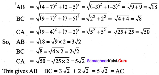 Samacheer Kalvi 9th Maths Chapter 5 Coordinate Geometry Additional Questions 61