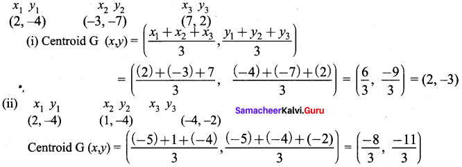 Samacheer Kalvi 9th Maths Chapter 5 Coordinate Geometry Ex 5.5 1