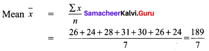 Samacheer Kalvi 9th Maths Chapter 8 Statistics Ex 8.1 1