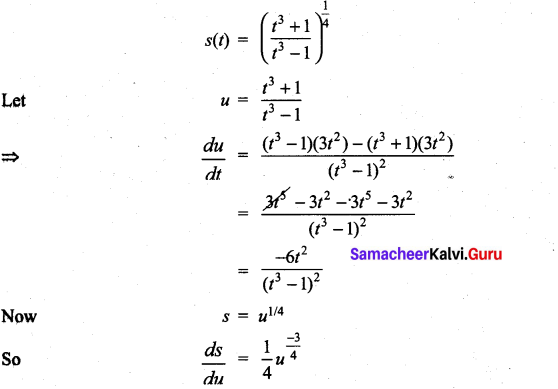 Samacheer Kalvi 11th Maths Solutions Chapter 10 Differentiability and Methods of Differentiation Ex 10.3 14