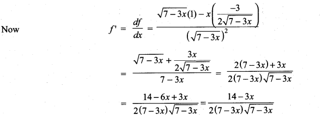 Samacheer Kalvi 11th Maths Solutions Chapter 10 Differentiability and Methods of Differentiation Ex 10.3 17