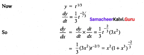 Samacheer Kalvi 11th Maths Solutions Chapter 10 Differentiability and Methods of Differentiation Ex 10.3 2