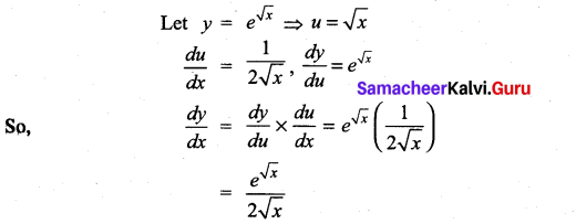 Samacheer Kalvi 11th Maths Solutions Chapter 10 Differentiability and Methods of Differentiation Ex 10.3 3