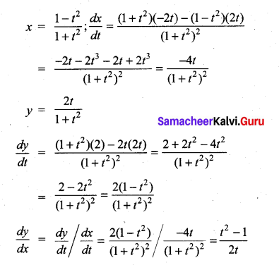 Samacheer Kalvi 11th Maths Solutions Chapter 10 Differentiability and Methods of Differentiation Ex 10.4 20