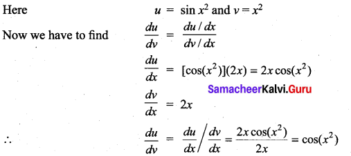 Samacheer Kalvi 11th Maths Solutions Chapter 10 Differentiability and Methods of Differentiation Ex 10.4 24