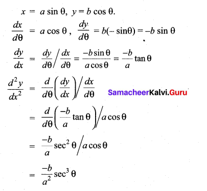Samacheer Kalvi 11th Maths Solutions Chapter 10 Differentiability and Methods of Differentiation Ex 10.5 12