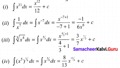 Samacheer Kalvi 11th Maths Solutions Chapter 11 Integral Calculus Ex 11.1 1