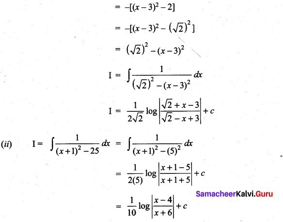 Samacheer Kalvi 11th Maths Solutions Chapter 11 Integral Calculus Ex 11.10 4