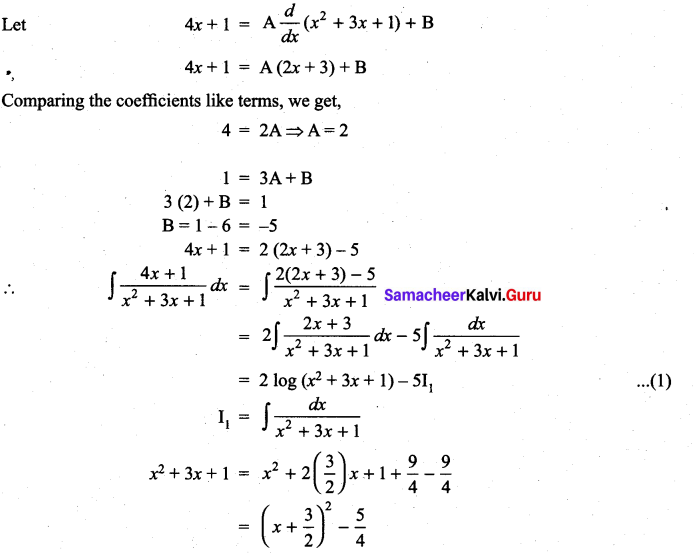 Samacheer Kalvi 11th Maths Solutions Chapter 11 Integral Calculus Ex 11.11 18