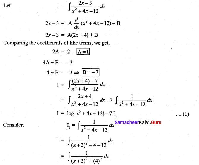 Samacheer Kalvi 11th Maths Solutions Chapter 11 Integral Calculus Ex 11.11 2
