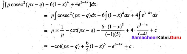 Samacheer Kalvi 11th Maths Solutions Chapter 11 Integral Calculus Ex 11.3 11