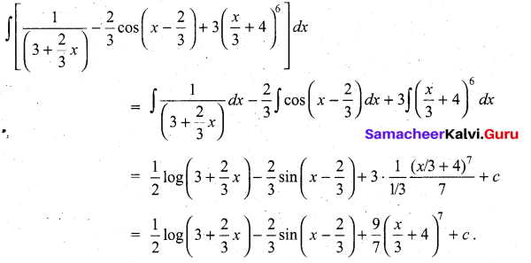 Samacheer Kalvi 11th Maths Solutions Chapter 11 Integral Calculus Ex 11.3 15