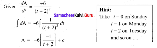 Samacheer Kalvi 11th Maths Solutions Chapter 11 Integral Calculus Ex 11.4 3