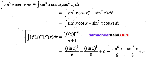 Samacheer Kalvi 11th Maths Solutions Chapter 11 Integral Calculus Ex 11.6 23
