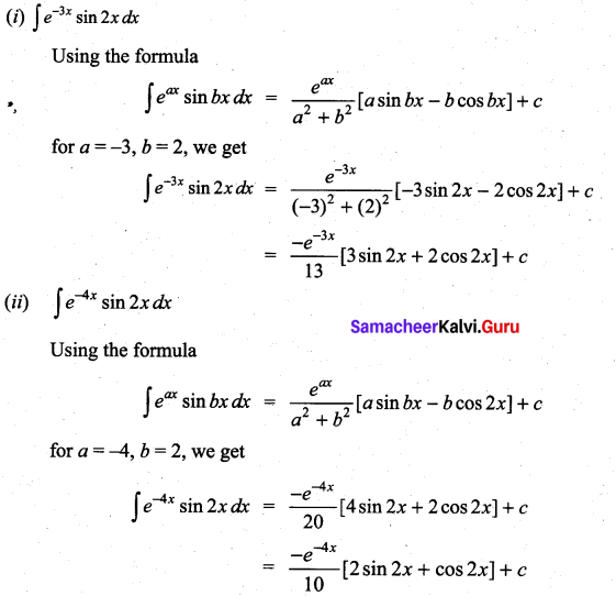 Samacheer Kalvi 11th Maths Solutions Chapter 11 Integral Calculus Ex 11.8 4