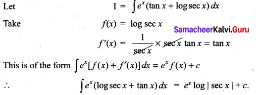 Samacheer Kalvi 11th Maths Solutions Chapter 11 Integral Calculus Ex 11.9 1