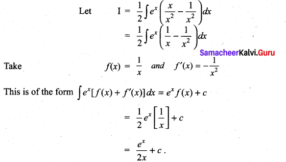 Samacheer Kalvi 11th Maths Solutions Chapter 11 Integral Calculus Ex 11.9 2