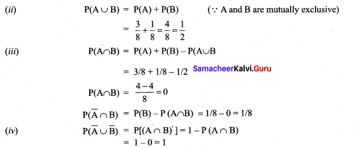 Samacheer Kalvi 11th Maths Solutions Chapter 12 Introduction to Probability Theory Ex 12.2 2