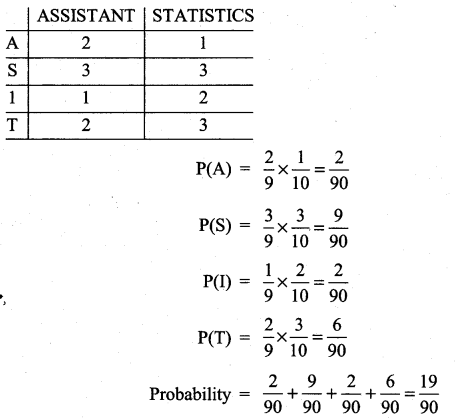 Samacheer Kalvi 11th Maths Solutions Chapter 12 Introduction to Probability Theory Ex 12.5 10
