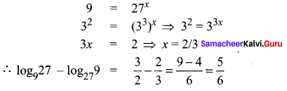 Samacheer Kalvi 11th Maths Solutions Chapter 2 Basic Algebra Ex 2.12 1