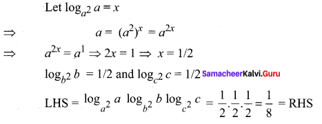 Samacheer Kalvi 11th Maths Solutions Chapter 2 Basic Algebra Ex 2.12 14