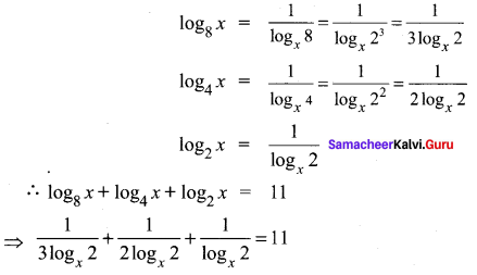 Samacheer Kalvi 11th Maths Solutions Chapter 2 Basic Algebra Ex 2.12 2