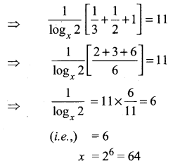 Samacheer Kalvi 11th Maths Solutions Chapter 2 Basic Algebra Ex 2.12 3