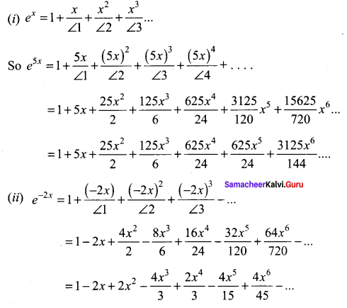 Samacheer Kalvi 11th Maths Solutions Chapter 5 Binomial Theorem, Sequences and Series Ex 5.4 10