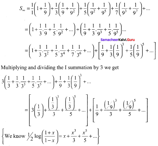 Samacheer Kalvi 11th Maths Solutions Chapter 5 Binomial Theorem, Sequences and Series Ex 5.4 24